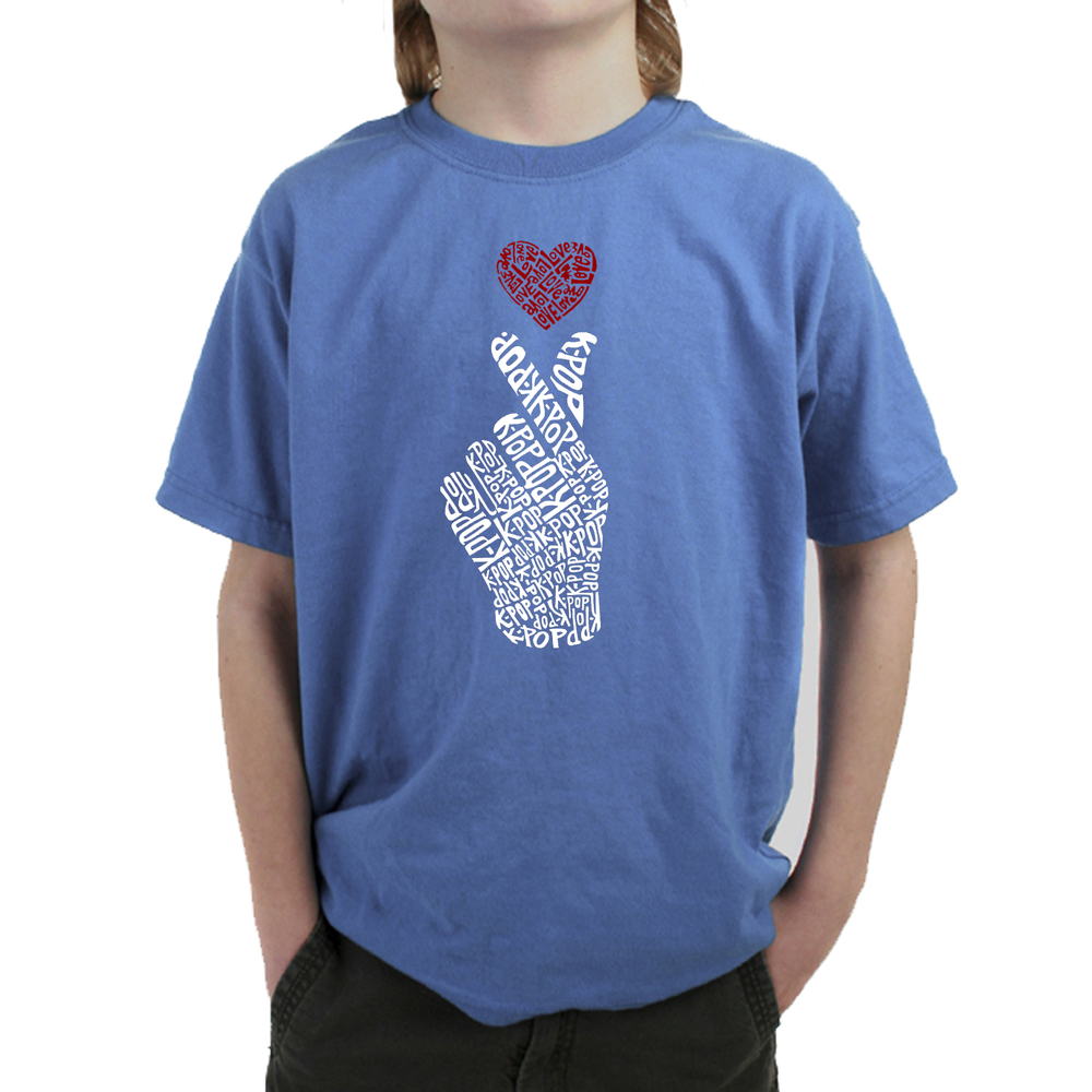 Boy's Word Art T-shirt - K-Pop